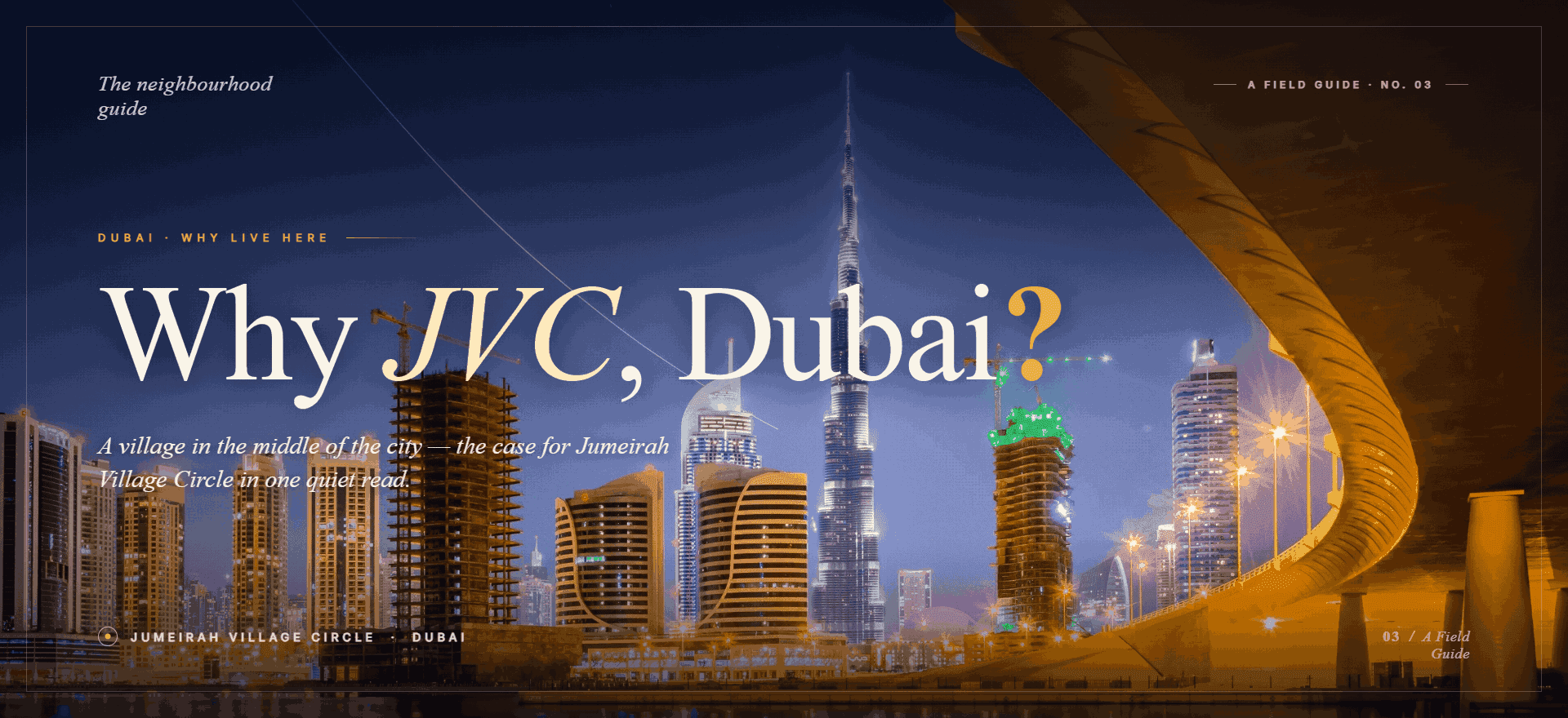 Why JVC Dubai?