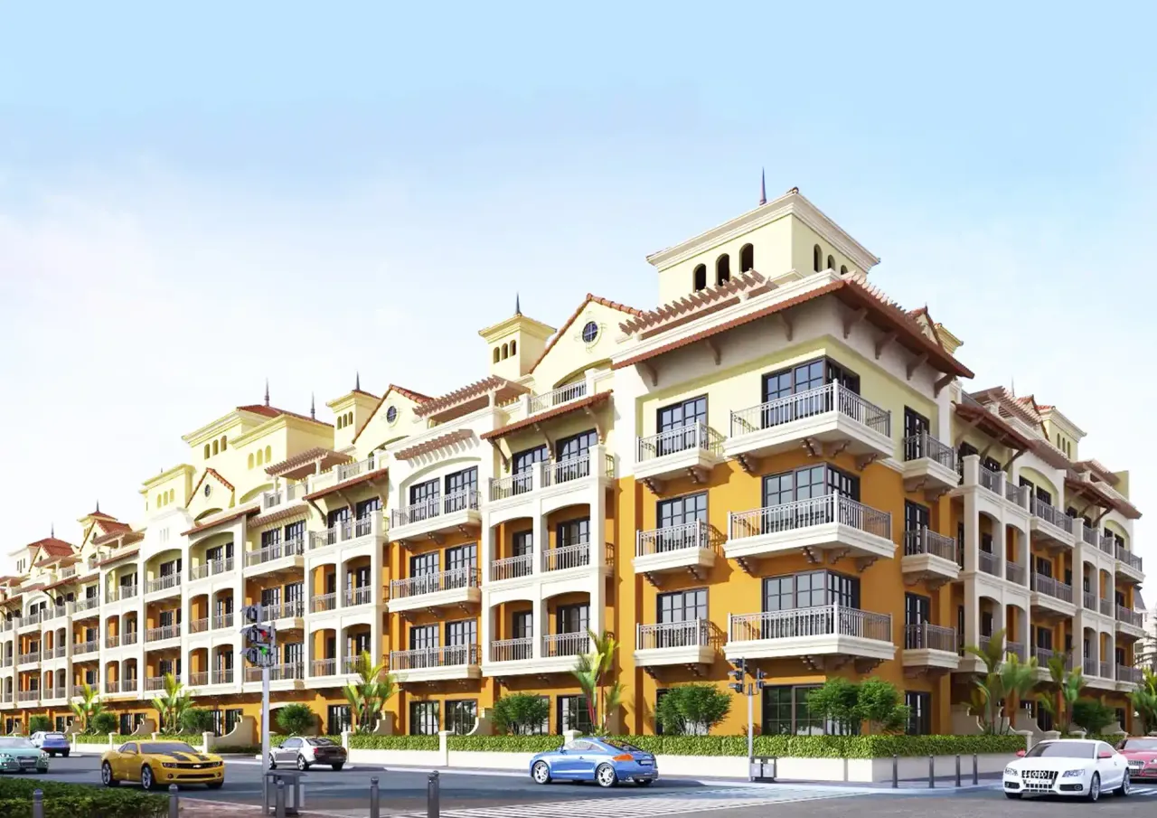 Boulevard by PANTHEON Development | Bright daytime view of the building exterior in JVC with a clean modern look.